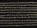 14KGF Oval Chain 3x2.3mm 10cm