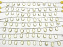 [Video]High Quality Lemon Quartz AAA Pear shape Faceted Briolette 12x8mm 1strand (8pcs )