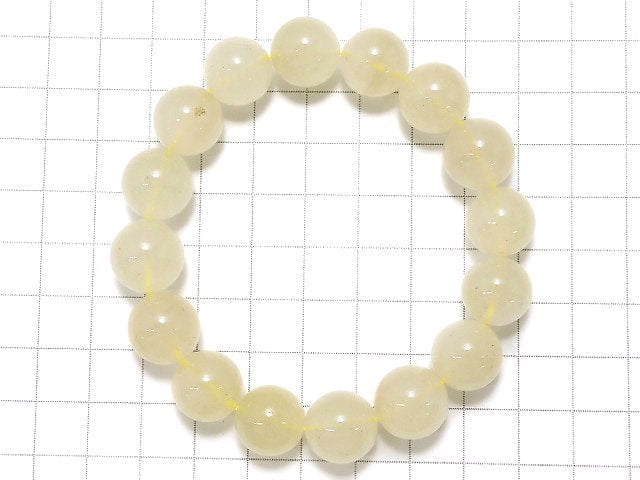 [Video][One of a kind] Libyan Desert Glass Round 13mm Bracelet NO.226