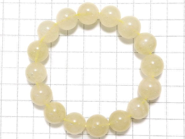 [Video][One of a kind] Libyan Desert Glass Round 13mm Bracelet NO.227