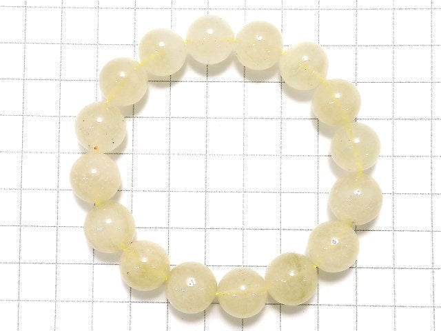 [Video][One of a kind] Libyan Desert Glass Round 13mm Bracelet NO.228