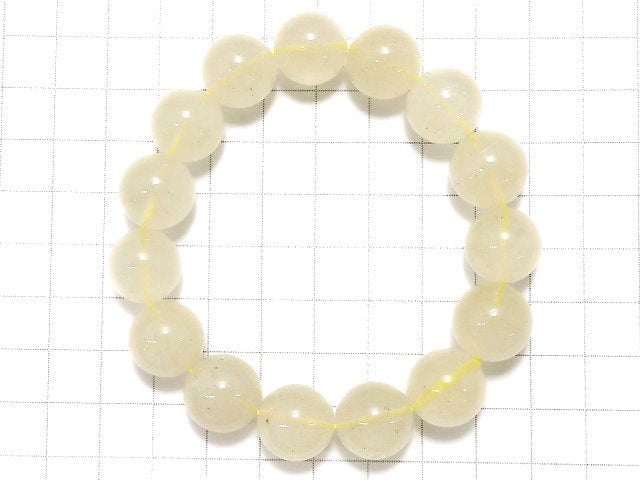 [Video][One of a kind] Libyan Desert Glass Round 14mm Bracelet NO.229