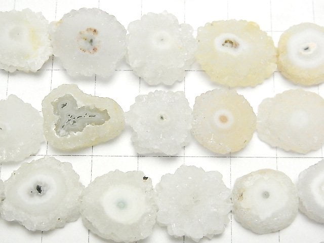 [Video] Solar Quartz (Stalactite) Slice Nugget 1strand beads (aprx.14inch/35cm)