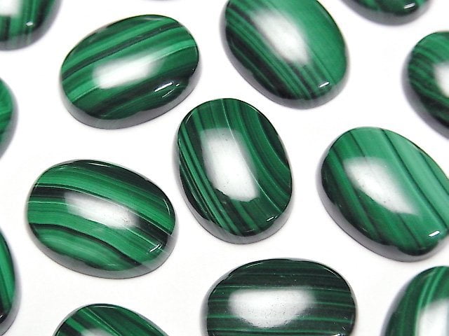 Cabochon, Malachite Gemstone Beads