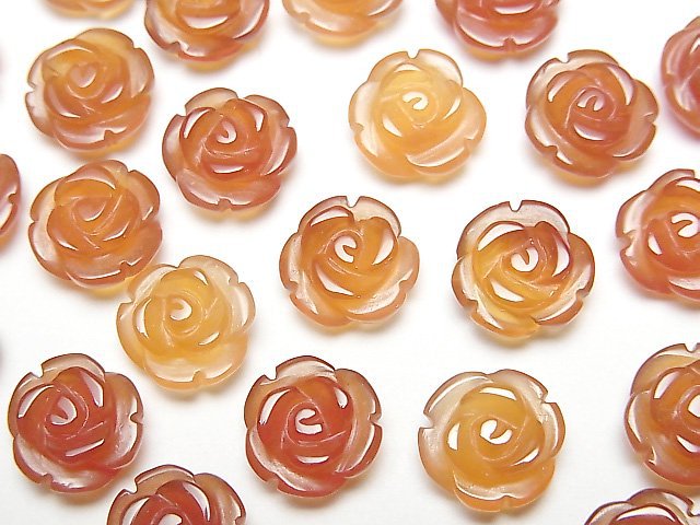 Carnelian, Rose Gemstone Beads