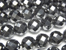 Faceted Round, Hematite Gemstone Beads