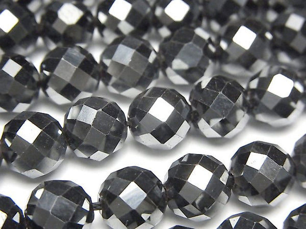 Faceted Round, Hematite Gemstone Beads