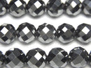 [Video]High Quality! Hematite AAA 64Faceted Round 10mm 1strand beads (aprx.15inch/37cm)