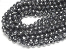 [Video]High Quality! Hematite AAA 64Faceted Round 10mm 1strand beads (aprx.15inch/37cm)