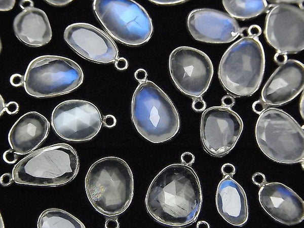 Bezel Setting, Free Form, Moonstone, Rose Gemstone Beads