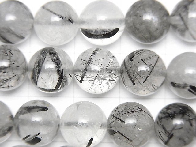 [Video]Tourmaline Quartz AA++ Round 10mm half or 1strand beads (aprx.15inch/38cm)