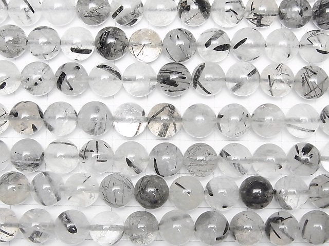 [Video]Tourmaline Quartz AA++ Round 10mm half or 1strand beads (aprx.15inch/38cm)