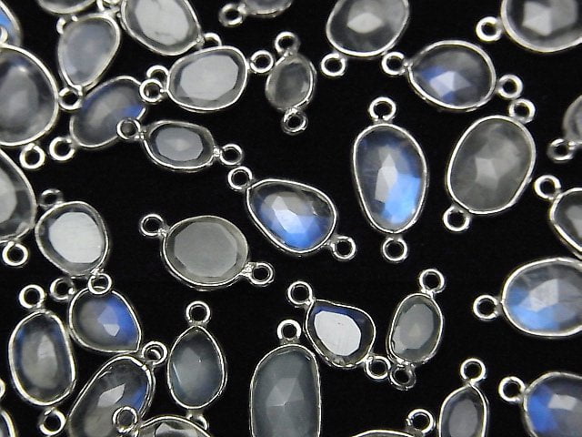 Bezel Setting, Free Form, Moonstone, Rose Gemstone Beads