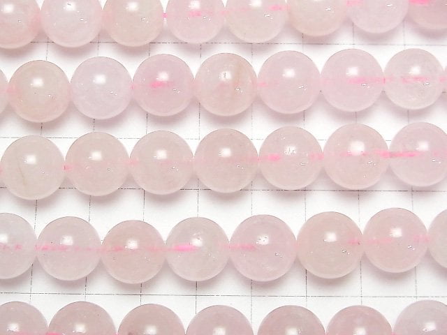 [Video] Morganite AA Round 12mm half or 1strand beads (aprx.15inch/36cm)