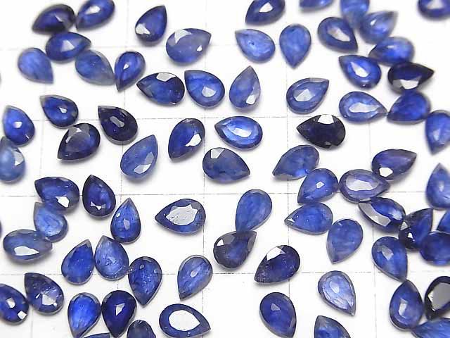 [Video]High Quality Blue Sapphire AAA- Loose stone Pear shape Faceted 6x4mm 5pcs