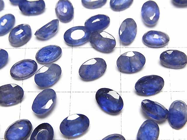 [Video]High Quality Blue Sapphire AAA- Loose stone Oval Faceted 6x4mm 5pcs