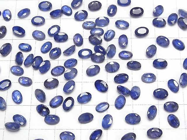 [Video]High Quality Blue Sapphire AAA- Loose stone Oval Faceted 6x4mm 5pcs