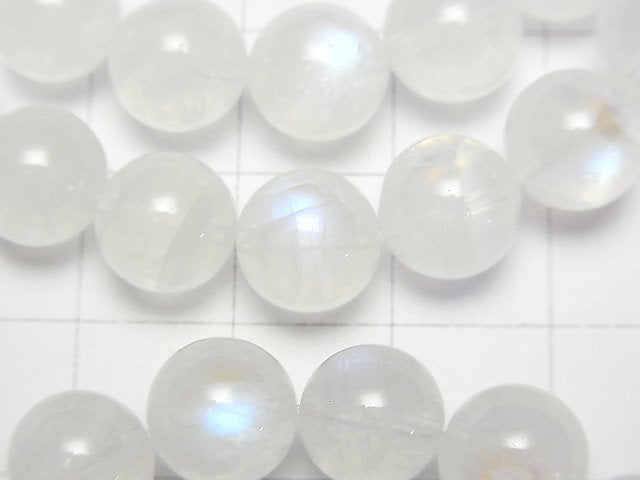 [Video]Rainbow Moonstone AAA- Round 9mm Bracelet