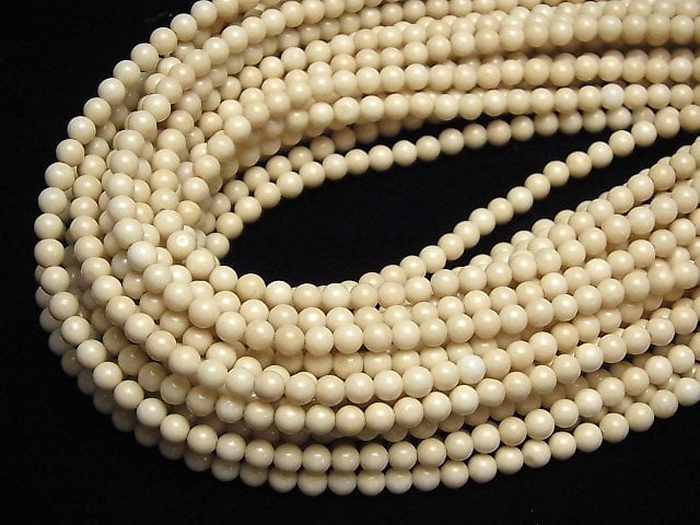 [Video]Riverstone Round 4.5mm 1strand beads (aprx.14inch/35cm)