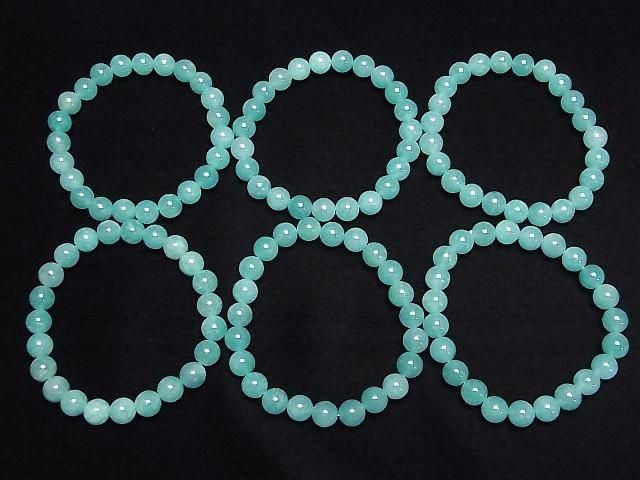 [Video] Mozambique Amazonite AA++ Round 8mm Bracelet