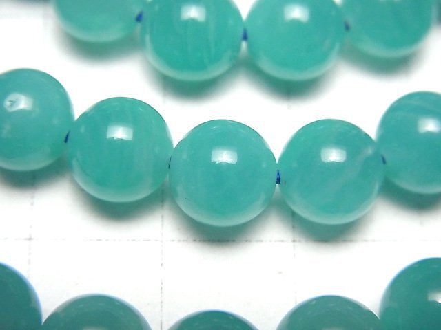 [Video] Mozambique Amazonite AAA- Round 8mm Bracelet