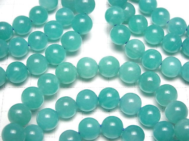 [Video] Mozambique Amazonite AAA- Round 8mm Bracelet