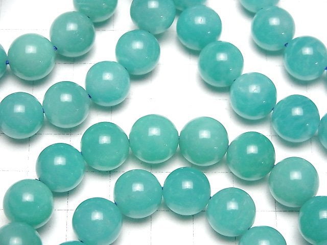 [Video] Mozambique Amazonite AAA- Round 12mm Bracelet