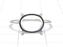 [Video]Silver925 Ring Frame (Prong Setting) Horizontal Oval 10x8mm No.11 No coating 1pc