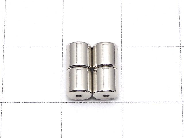 Metal parts magnetic Clasp 9x5x5mm silver color 4 pairs