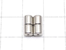 Metal parts magnetic Clasp 9x5x5mm silver color 4 pairs