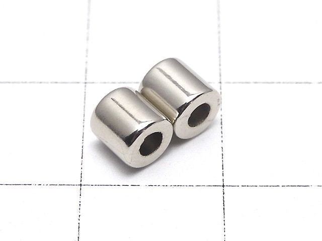 Metal parts magnetic Clasp 9x5x5mm silver color 4 pairs