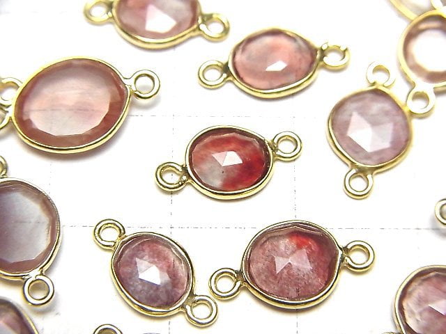 [Video]Andesine AA++ Bezel Setting Freeform Rose Cut [Both Side ] 18KGP 5pcs