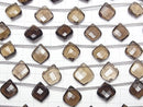 [Video]High Quality Smoky Quartz AAA Transformed Faceted Pear Shape 1strand (8pcs)