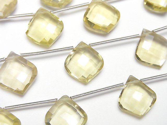 Lemon Quartz, Pear Shape Gemstone Beads