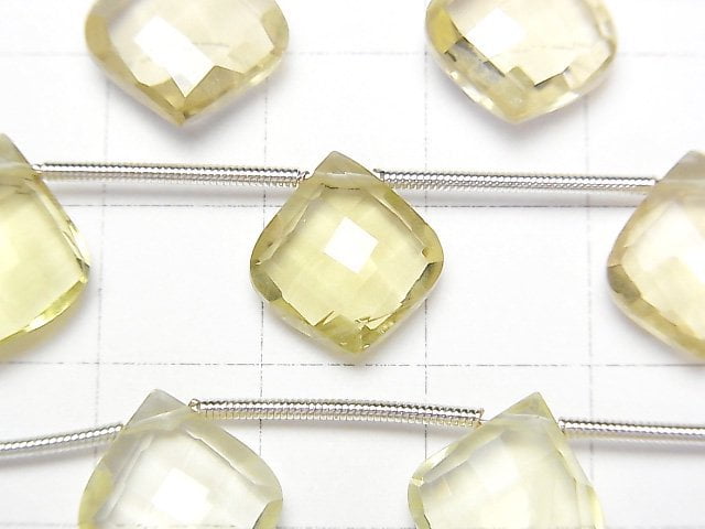 [Video]High Quality Lemon Quartz AAA Transformed Faceted Pear Shape 1strand (8pcs )