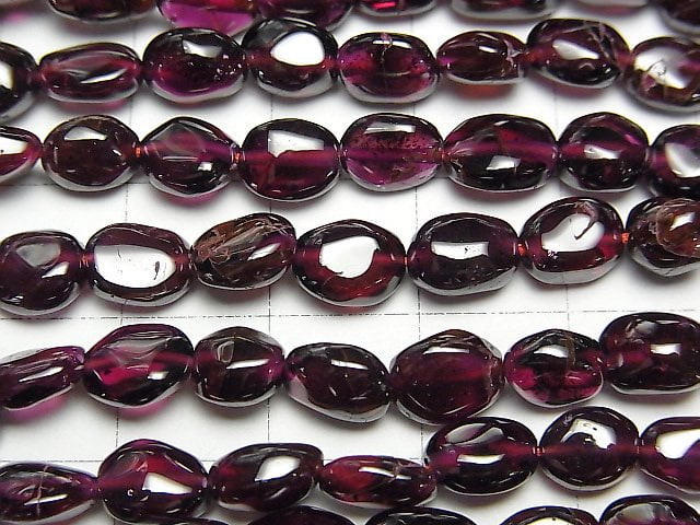 [Video] Garnet AA Nugget 1strand beads (aprx.13inch/33cm)