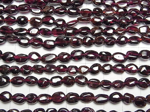 [Video] Garnet AA Nugget 1strand beads (aprx.13inch/33cm)