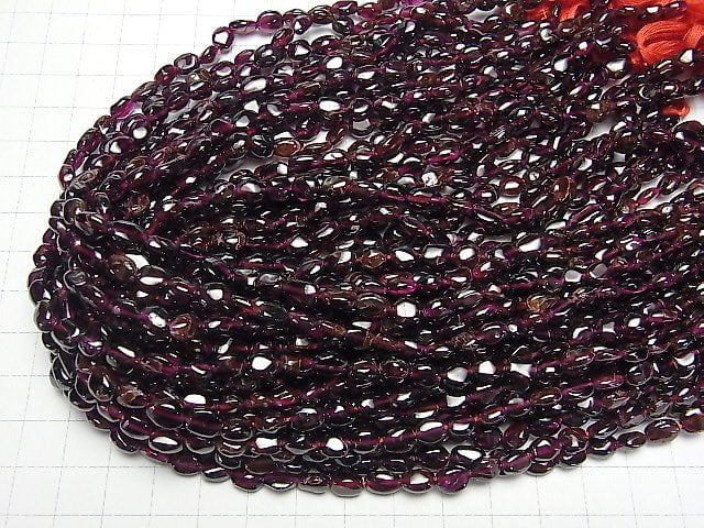 [Video] Garnet AA Nugget 1strand beads (aprx.13inch/33cm)