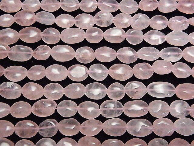 [Video] Madagascar Rose Quartz AA++ Nugget 1strand beads (aprx.14inch/34cm)