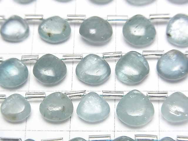 [Video]High Quality Sky Kyanite AA++ Chestnut (Smooth) 1strand beads (aprx.7inch/17cm)