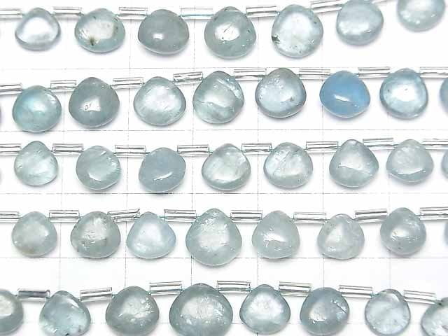 [Video]High Quality Sky Kyanite AA++ Chestnut (Smooth) 1strand beads (aprx.7inch/17cm)