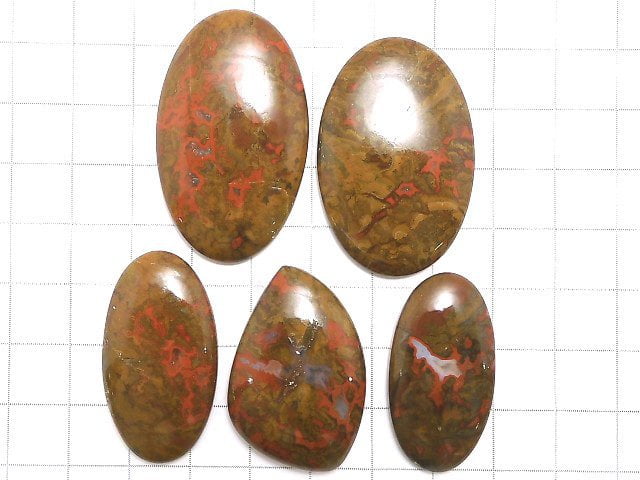 [Video][One of a kind] Sean Agate Cabochon 5pcs set NO.90