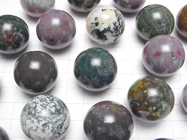 [Video] Indian Agate Sphere ,Round 25mm 1pc