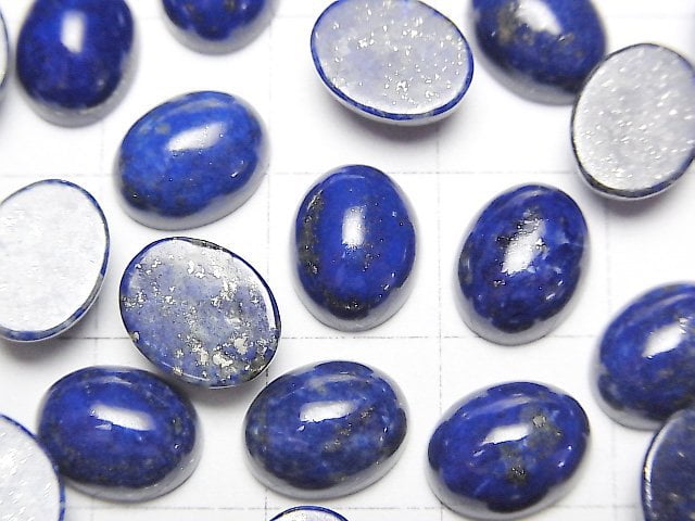 [Video]Lapislazuli AAA- Oval Cabochon 10x8mm 3pcs