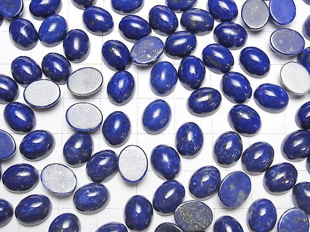 [Video]Lapislazuli AAA- Oval Cabochon 10x8mm 3pcs