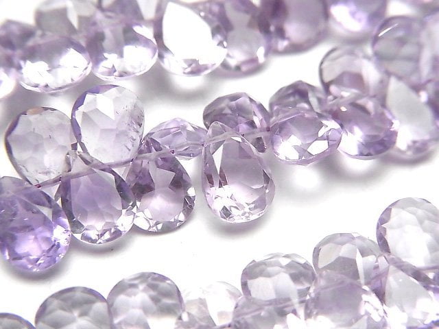 Amethyst, Pear Shape Gemstone Beads