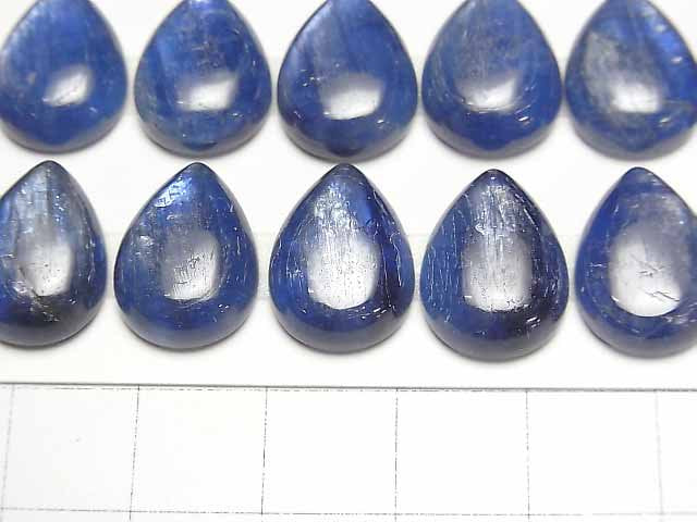 [Video]High quality Kyanite AAA Pear shape Cabochon 16x12mm 1pc