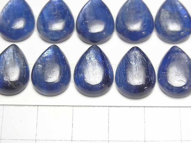 [Video]High quality Kyanite AAA Pear shape Cabochon 16x12mm 1pc