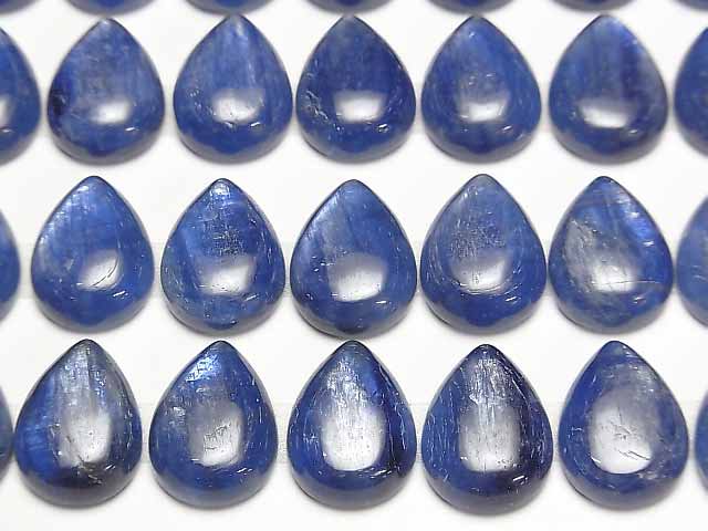 [Video]High quality Kyanite AAA Pear shape Cabochon 16x12mm 1pc