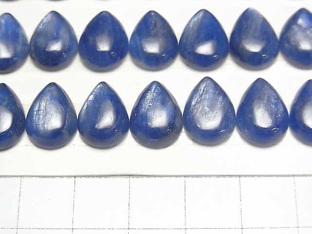 [Video]High quality Kyanite AAA Pear shape Cabochon 14x10mm 1pc